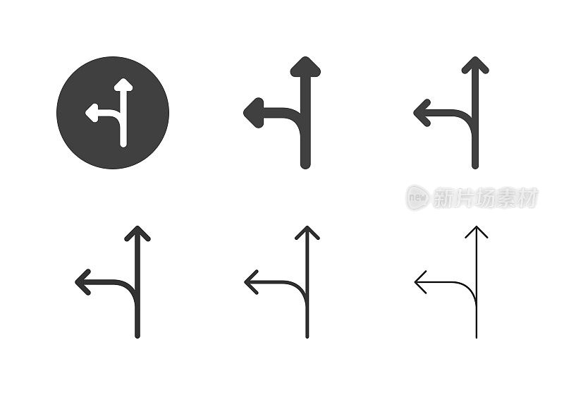 箭头方向图标3 -多系列